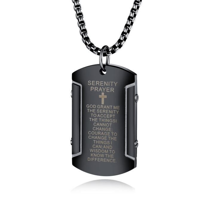 Wholesale Stainless Steel Pendant with Bible Verse