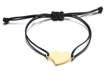 Wholesale Stainless Steel Simple Heart Bracelet Designs for Ladies