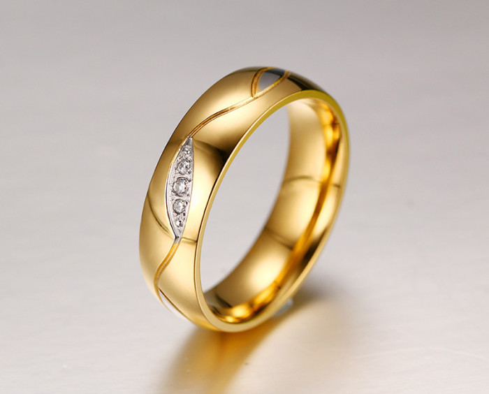 Stainless Steel Women and Men Wedding Rings
