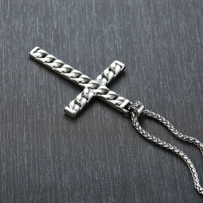 Wholesale Stainless Steel Cross Pendant for Men Women
