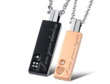 Stainless Steel Couple Necklaces for Sale