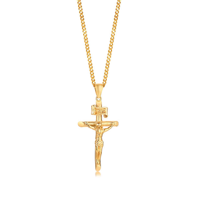 Wholesale Stainless Steel Jesus Cross Pendant