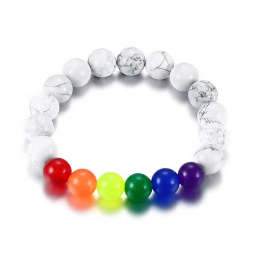 Wholesale Rainbow Bead Bracelet