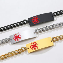 Wholesale Medical ID Bracelets Stainless Steel