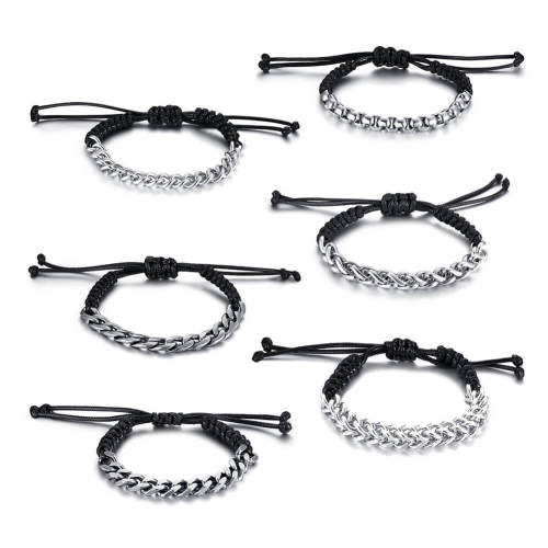 Wholesale Mens Braided Chain Bracelet