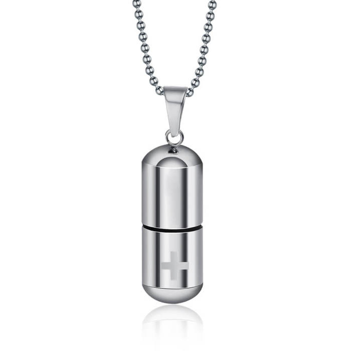 Wholesale Pill Pendant Stainless Steel