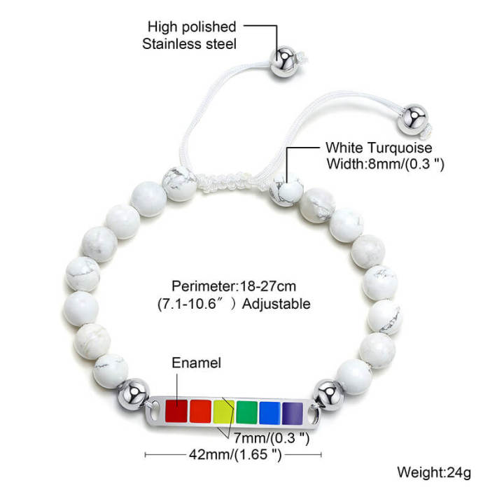 Wholesale Pride Beads Bracelet