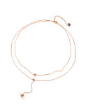 Wholesale Stainless Steel Long Y-shaped Ball Necklace