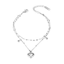 Wholesale Stainless Steel Women Layer Chain Foot Anklet