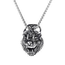 Wholesale Stainless Steel Tiger Head Pendant