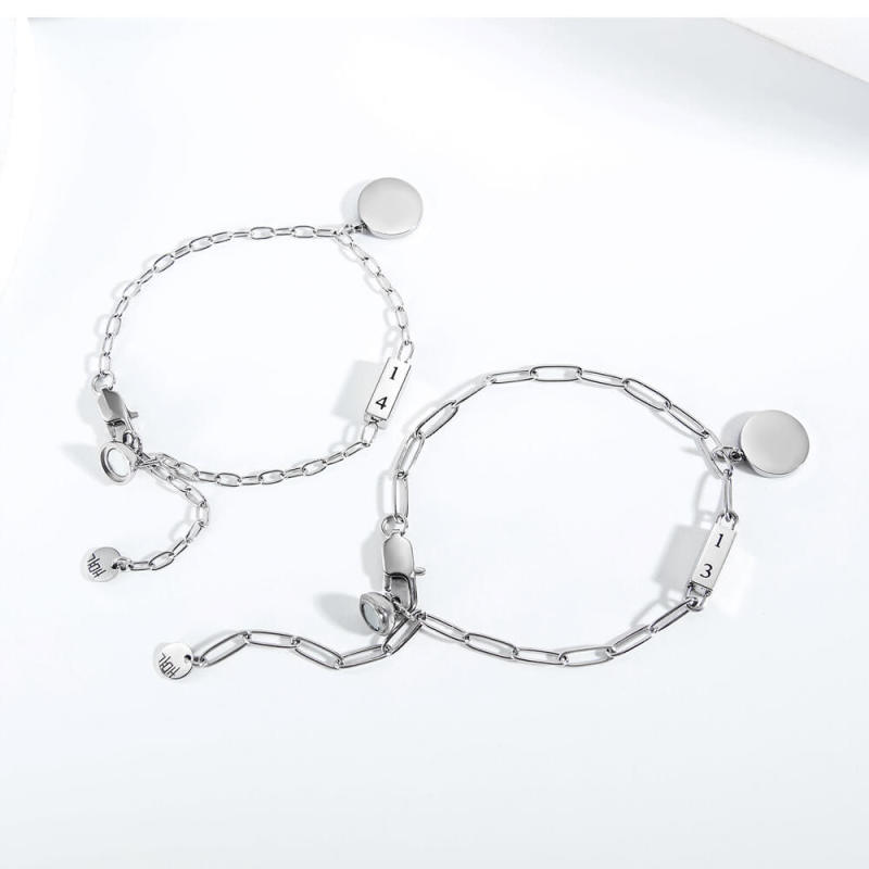 Wholesale Stainless Steel Magnetic Couple Bracelets