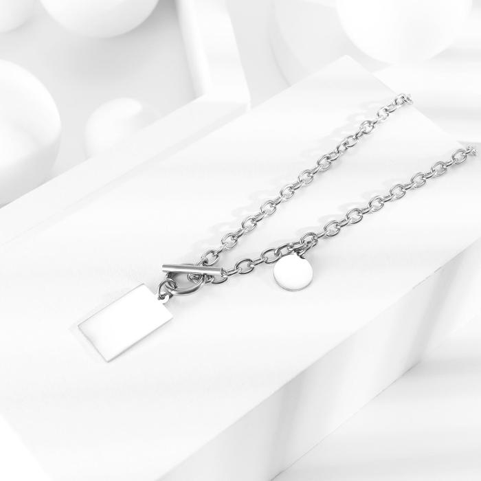 Wholesale Stainless Steel OT Clasp Necklace