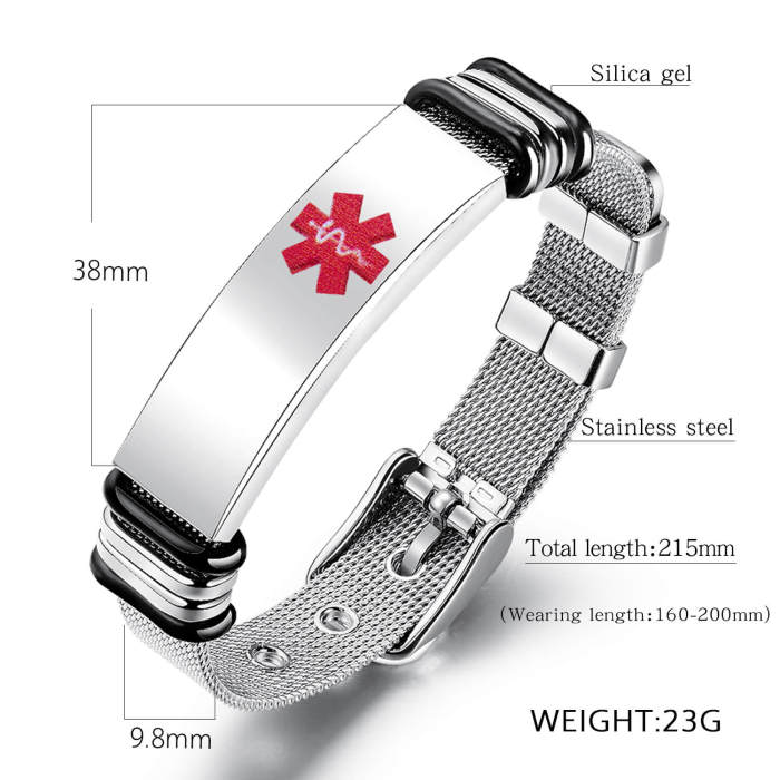 Wholesale Medical ID Bracelets for Men