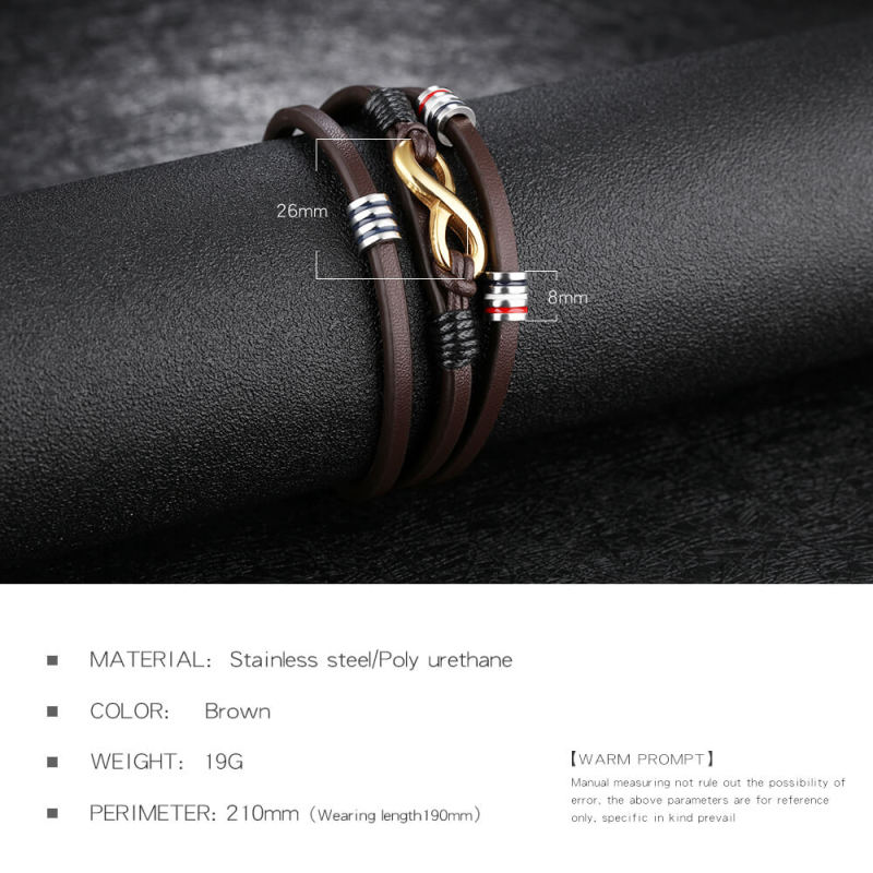 Wholesale Mens Leather Bracelet