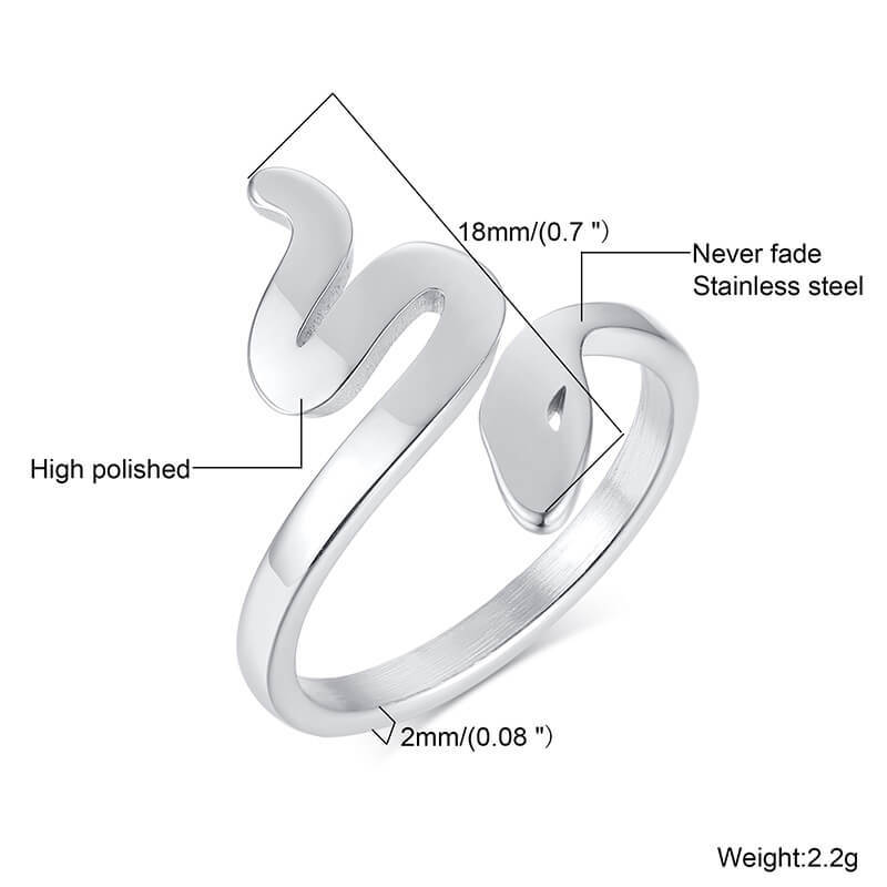 Wholesale Snake Ring for Women Stainless Steel