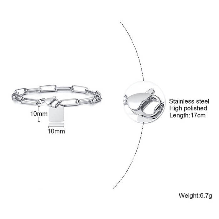 Wholesale Women Chain Bracelet Stainless Steel