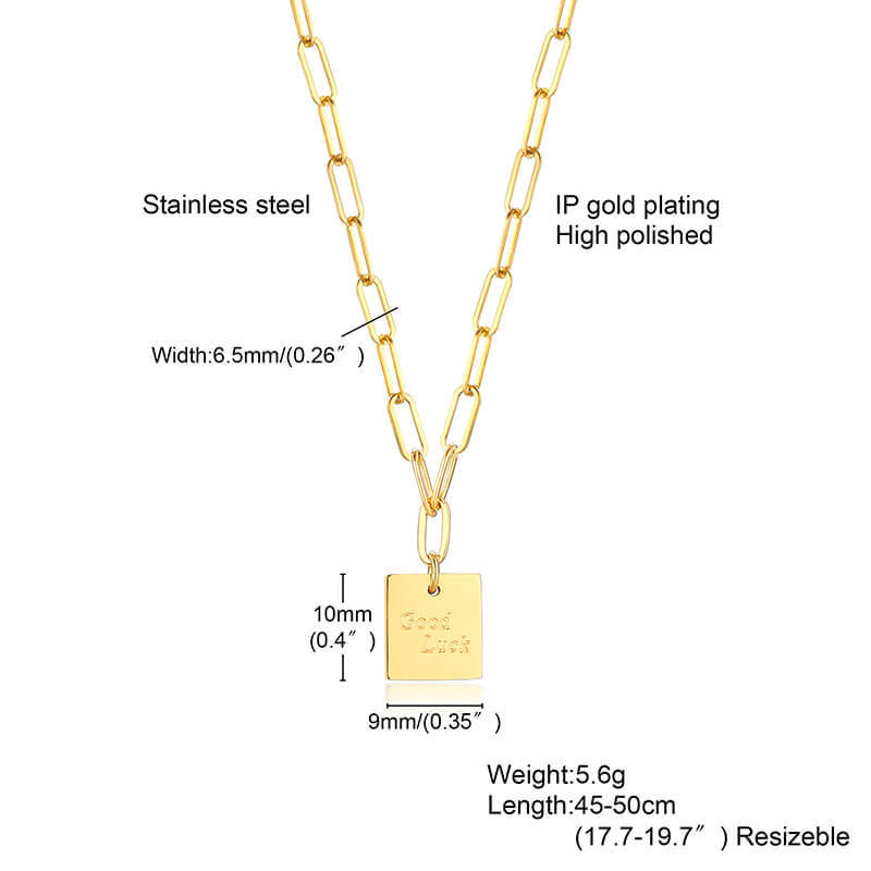 Wholesale Good Luck Necklace Stainless Steel