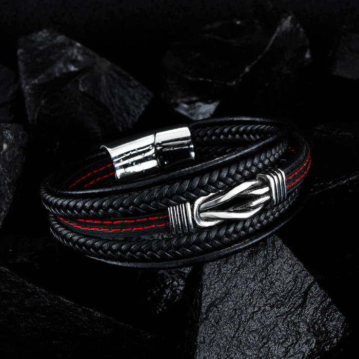 Wholesale Leather Bracelet with Knot