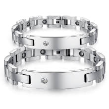 Wholesale Stainless Steel Couple Magnetic Bracelet