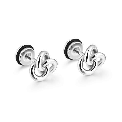 Wholesale Stainless Steel Knote Stud Earrings