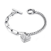 Wholesale Stainless Steel Bracelet with Wing