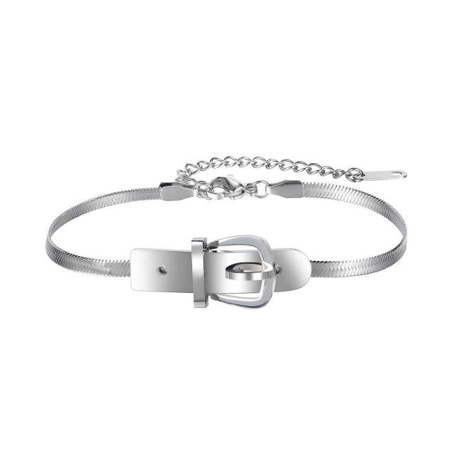Wholesale Stainless Steel Belt Buckle Bracelet