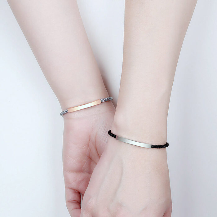 Wholesale Stainless Steel Personalized Couple Bracelet