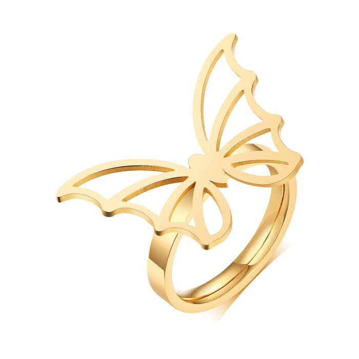Wholesale Stainless Steel Butterfly Ring
