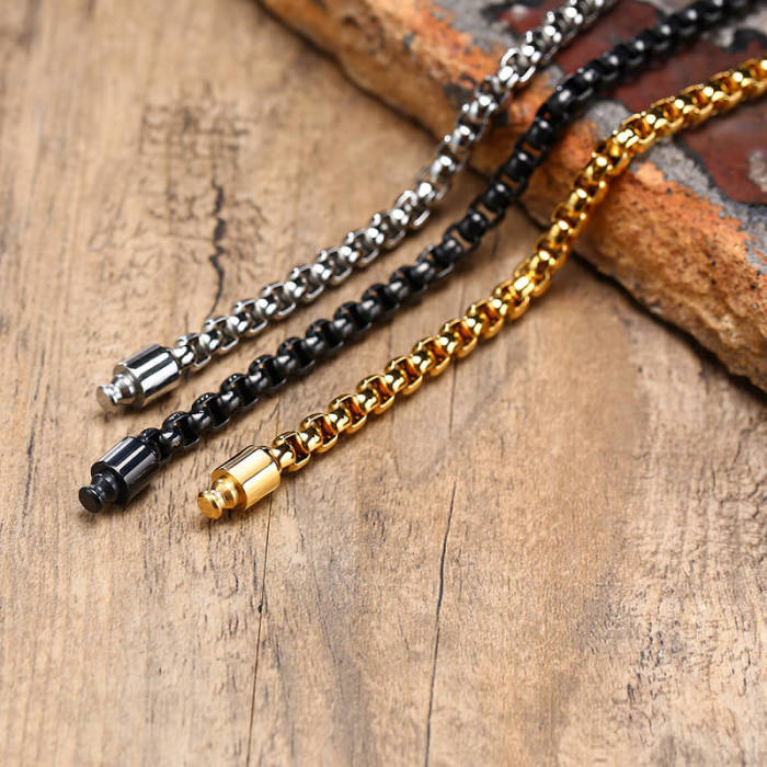 Wholesale Stainless Steel Men Chain Bracelet