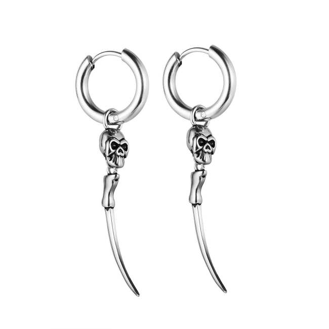 Wholesale Stainless Steel Earring with Skull