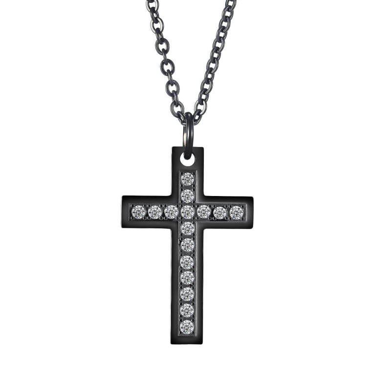 Wholesale Stainless Steel Cross with CZ