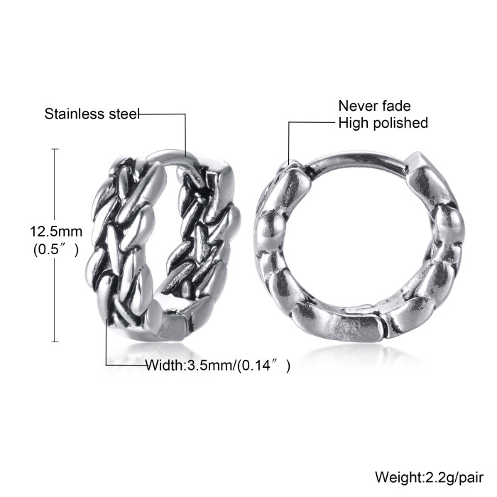 Wholesale Stainless Steel Mens Earrings