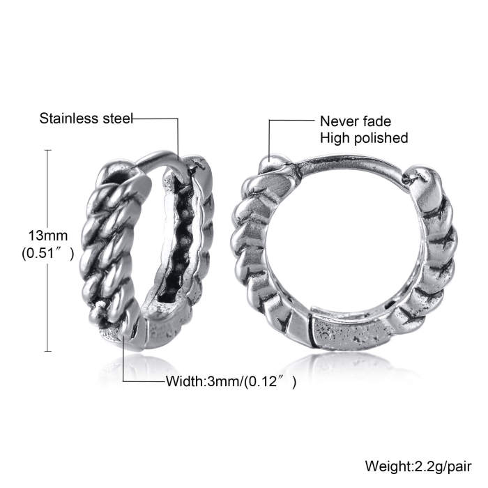 Copy Wholesale Stainless Steel Mens Earrings