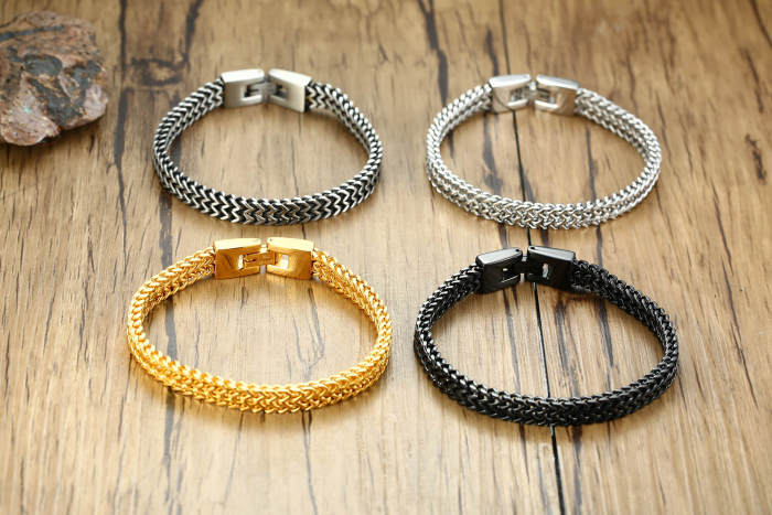Wholesale Mens Stainless Steel Keel Chain Link Bracelet