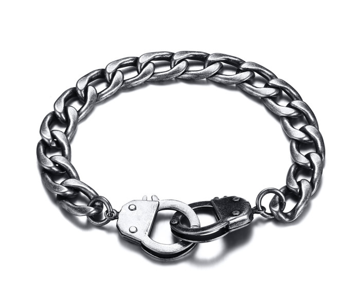 Wholesale Stainless Steel Lock Cuffed Bracelets Online