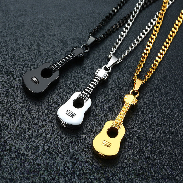 Wholesale Stainless Steel The Guitar Urn Necklace