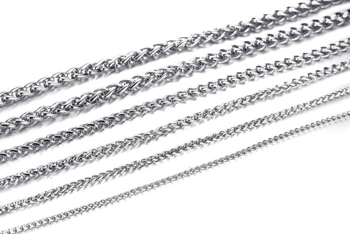 Wholesale Stainless Steel Keel Chain Necklace