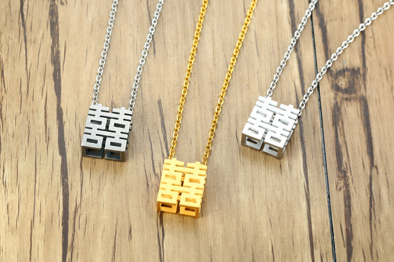 Wholesale Stainless Steel Chinese Xi Pendant