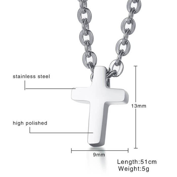 Wholesale Women Stainless Steel Cross Necklace