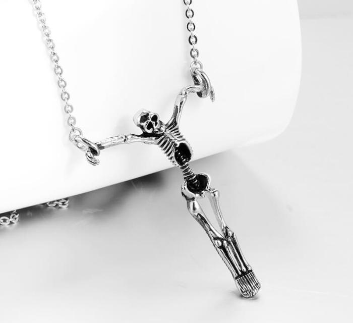 Wholesale Stainless Steel Skeleton Necklace