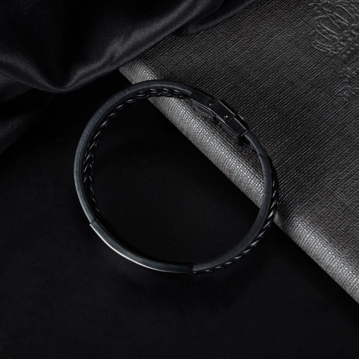 Wholesale Black Personalized Leather Bracelet