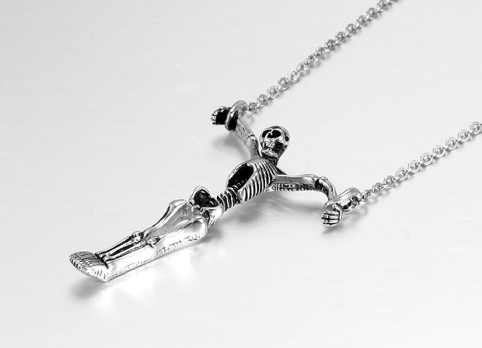 Wholesale Stainless Steel Skeleton Necklace