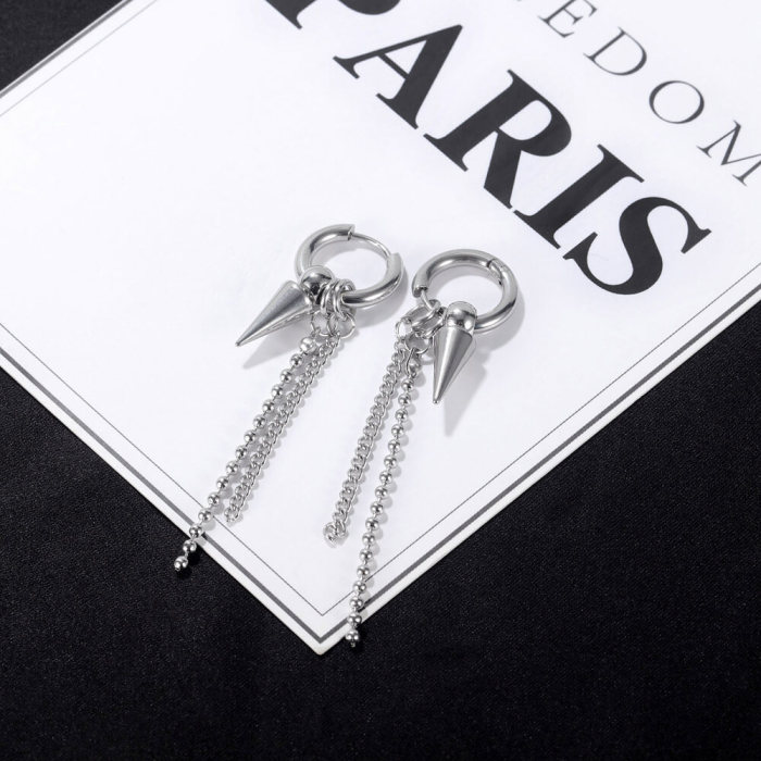 Wholesale Stainless Steel Hoop Earrings with Chain