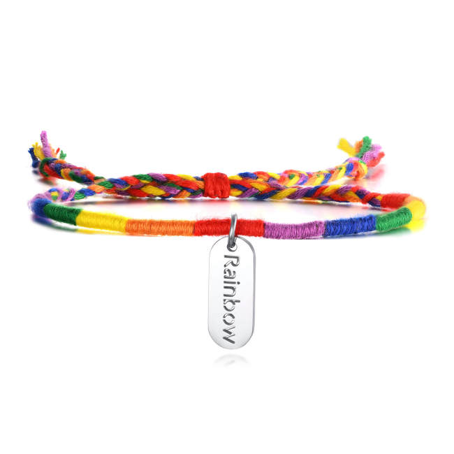 Wholesale Stainless Steel Colorful Rainbow Bracelets