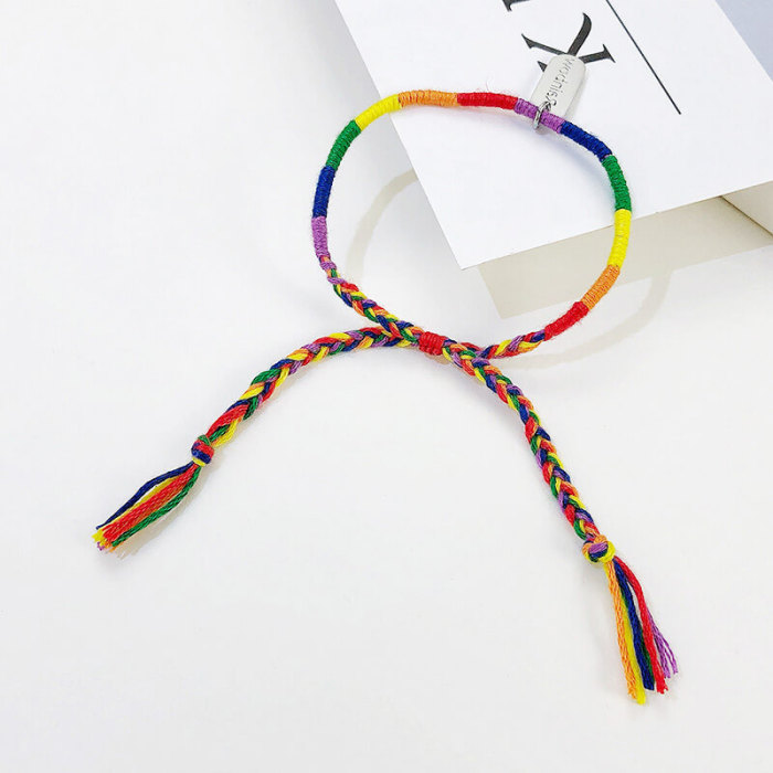 Wholesale Stainless Steel Colorful Rainbow Bracelets
