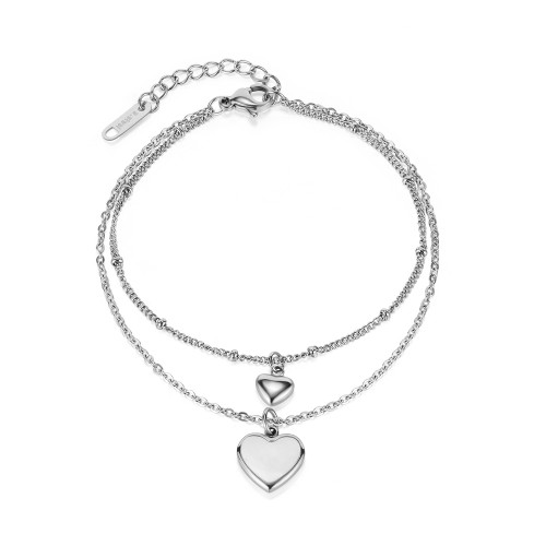 Wholesale Stainless Steel Women Bracelet with Hearts