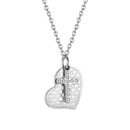 Wholesale Stainless Steel Heart and Love Necklace