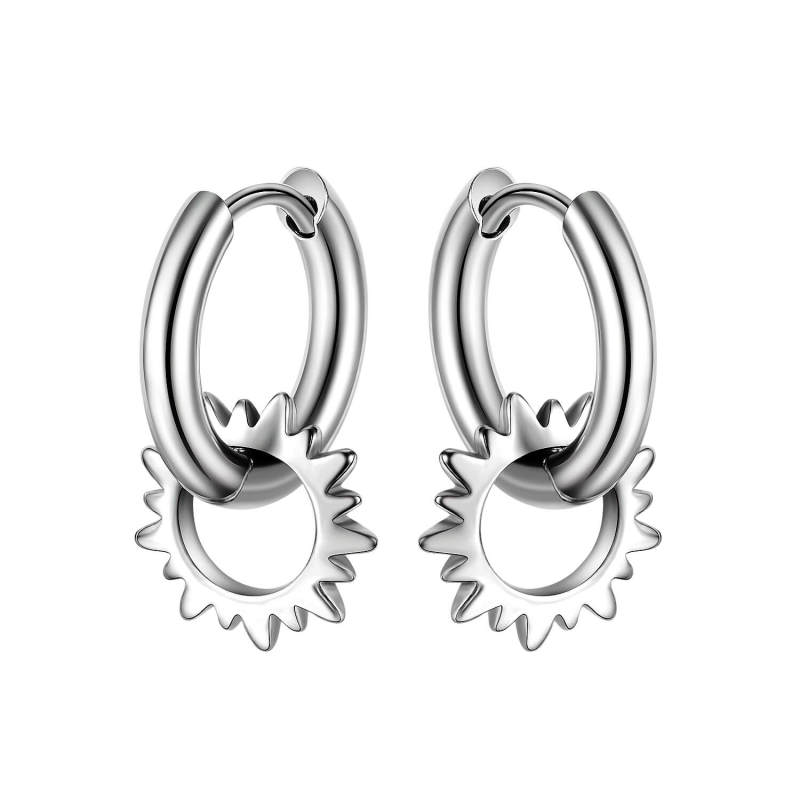 Wholesale Stinlass Steel Hoop Earrings