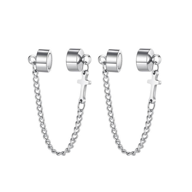 Wholesale Mens Stainless Steel Ear Clips