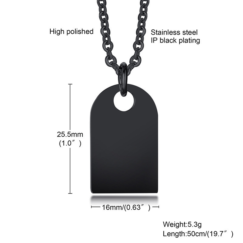 Wholesale Stainless Steel Engraved Pendant